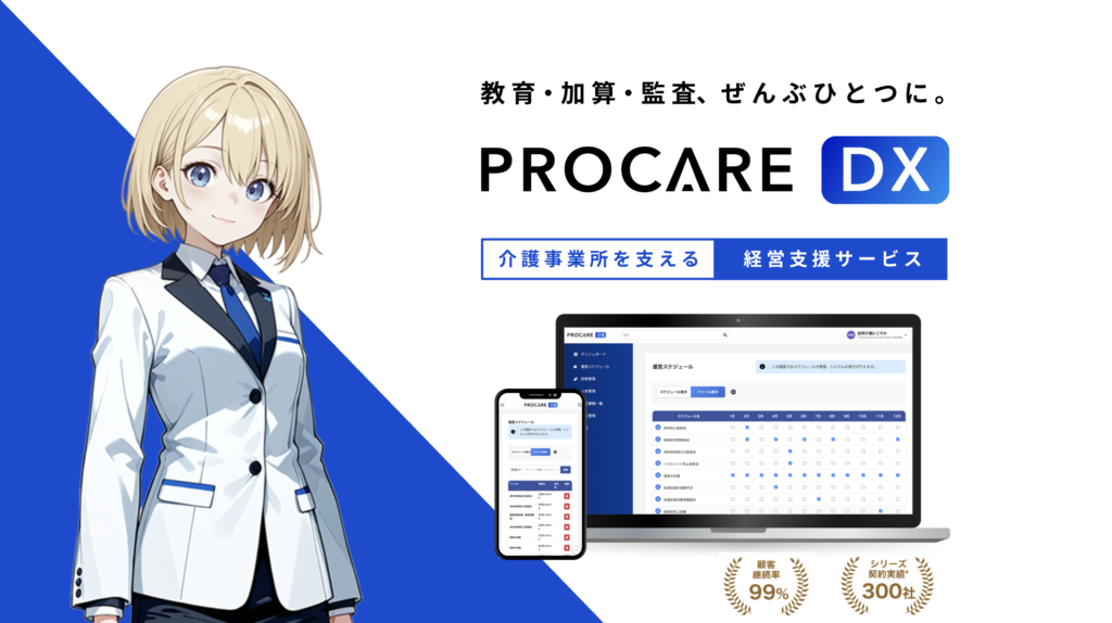 プロケアDXのお客様説明資料です。導入を検討する方向けの資料です